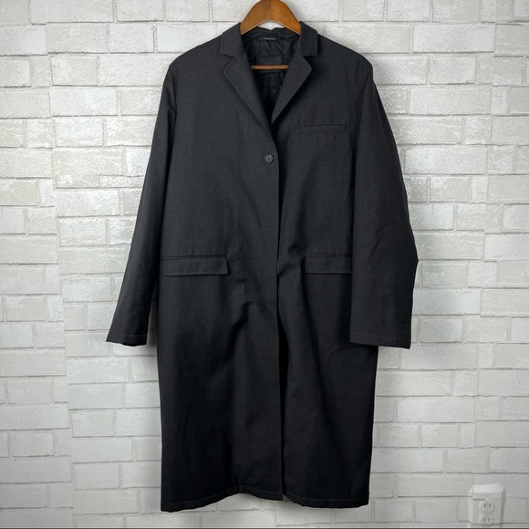 Prada Other - Prada Mens car coat trench hidden Velcro clousure charcoal grey classic jacket